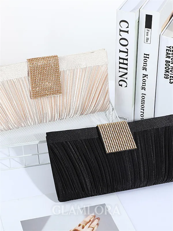 Graceful Silk With Rhinestone Evening/Party Handbags