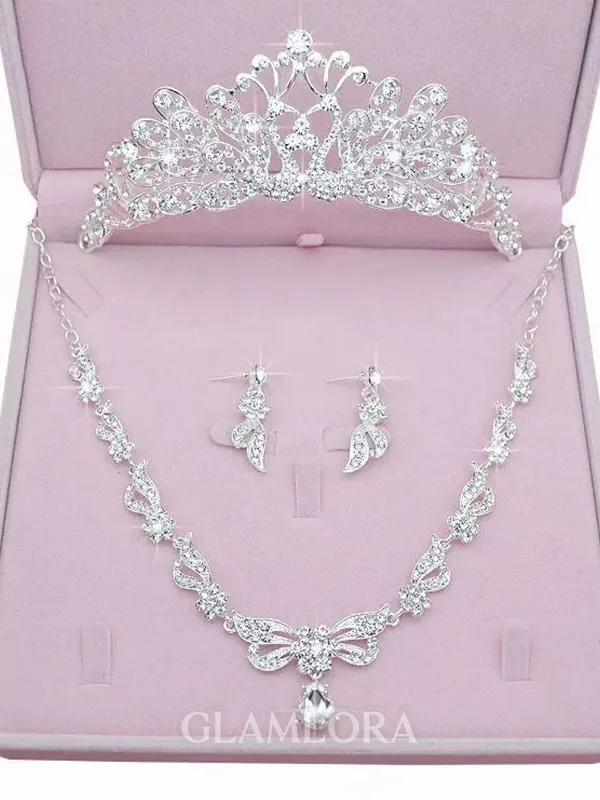 Attractive Alloy With Rhinestone Jewelry Sets For Women