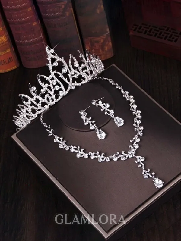 Beautiful Alloy With Rhinestone Jewelry Sets For Ladies