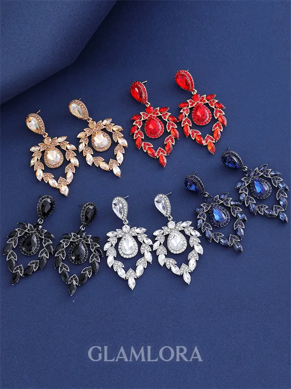 Graceful Alloy With Rhinestone Earrings