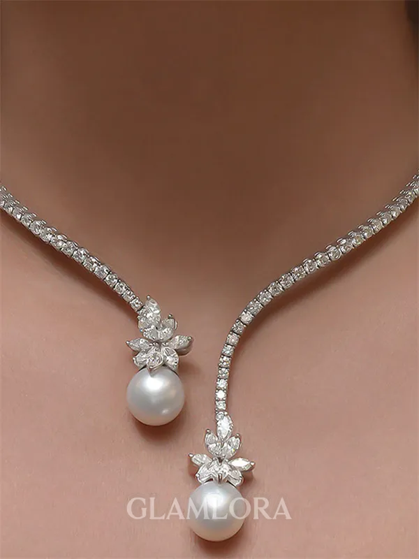 Charming Alloy With Imitation Pearl Necklace