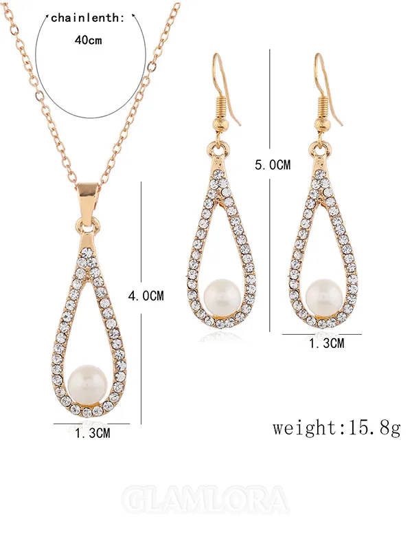 Luxurious Alloy Wedding Bridal Necklaces