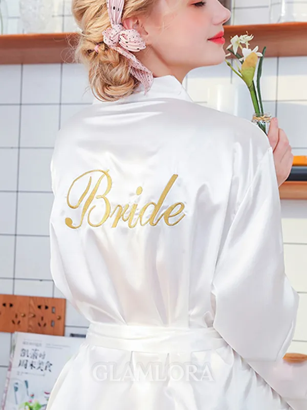 Comfortable Silk like Satin Bride Robes