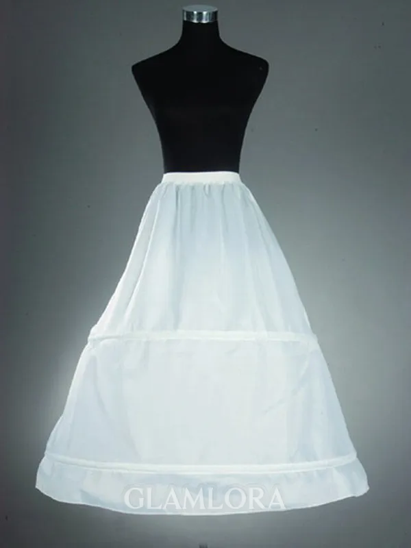Nylon A-Line 1 Tier Floor Length Slip Style/Wedding Petticoats