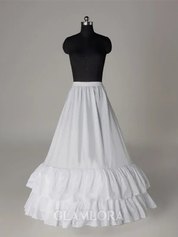 Nice Nylon A-Line 1 Tier Floor Length Slip Style/Wedding Petticoats