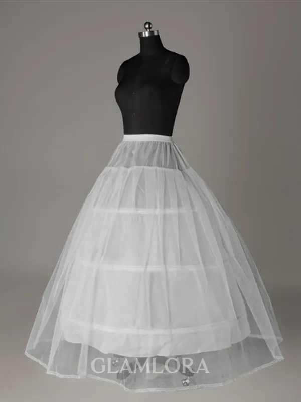 Tulle Netting Ball-Gown 2 Tier Floor Length Slip Style/Wedding Petticoats