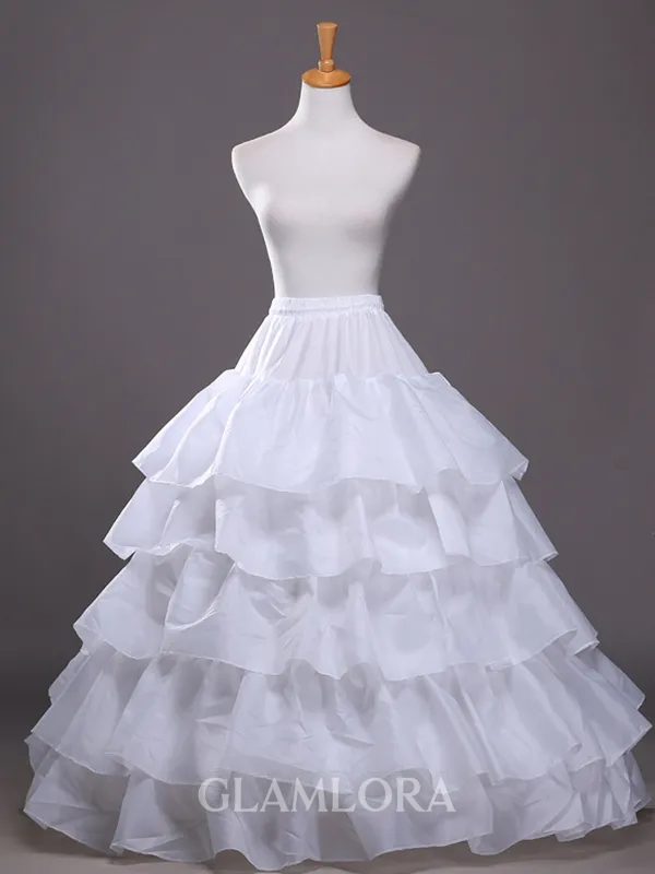 Acrylic Ball Gown 5 Tier Floor-Length Wedding Petticoats