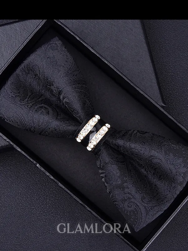 Classic Floral Polyester Bow Tie