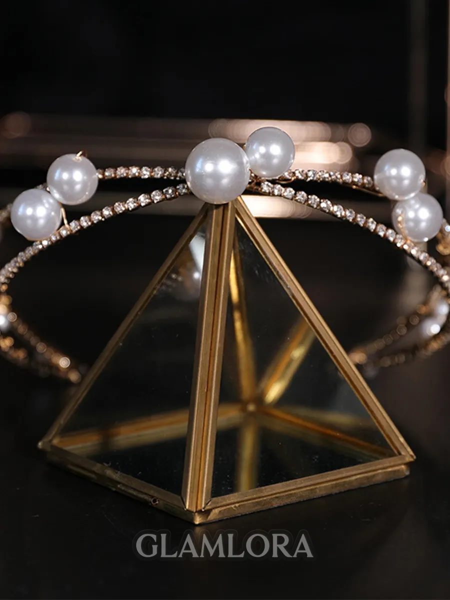 Beautiful Alloy With Imitation Pearl Tiaras