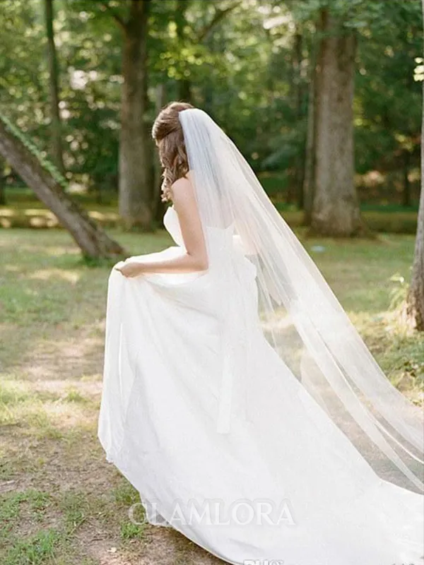 Elegant Tulle Long Wedding Veils