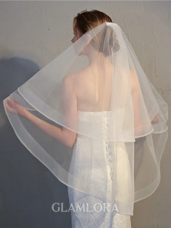 Pretty 2 Layer Tulle Wedding Veils