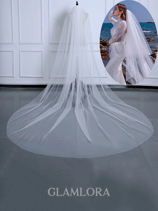 Pretty Tulle Long Wedding Veils