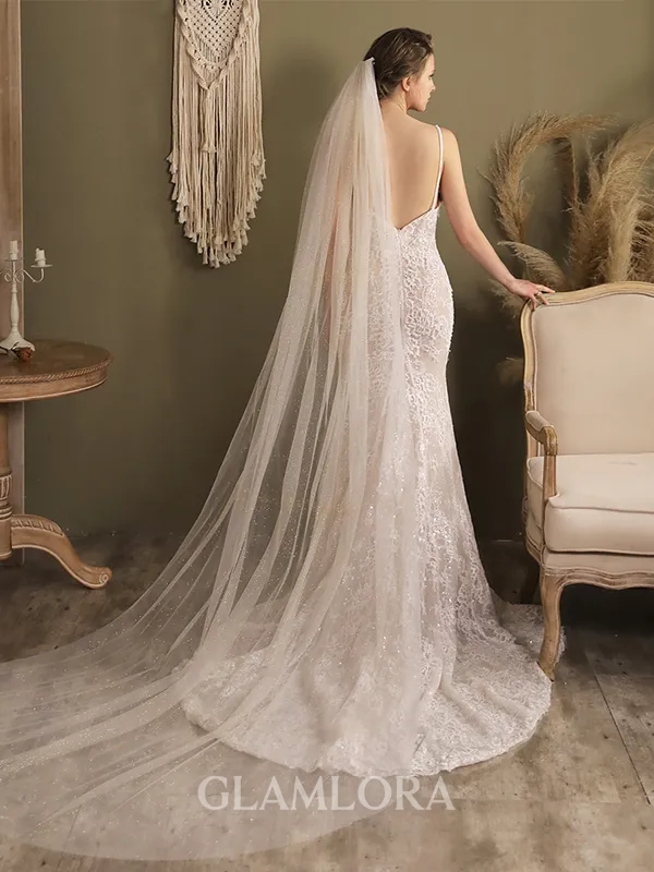 Gorgeous Tulle One-Tier Chapel Bridal Veils