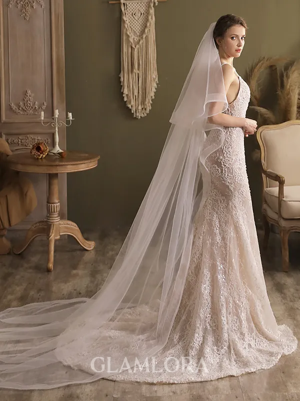 Trending Tulle Two-Tier Chapel Bridal Veils