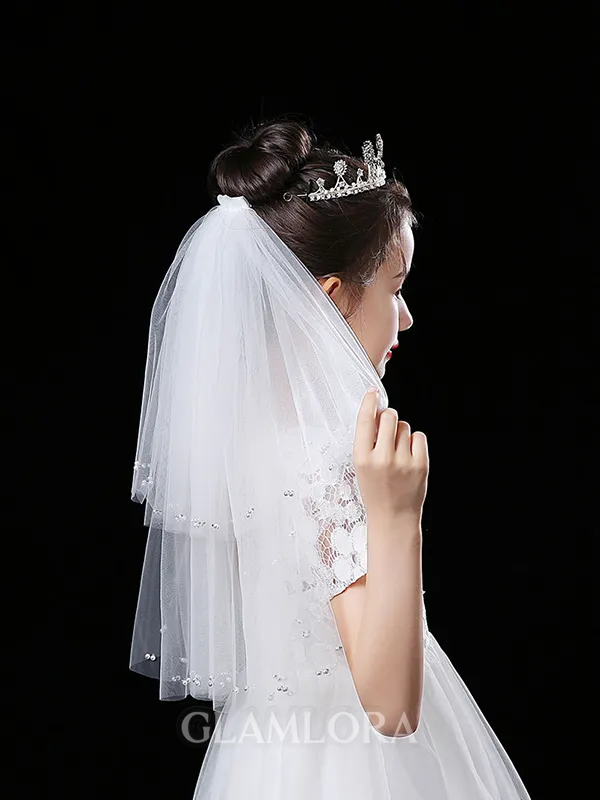 Pretty Tulle Flower Girl Veils