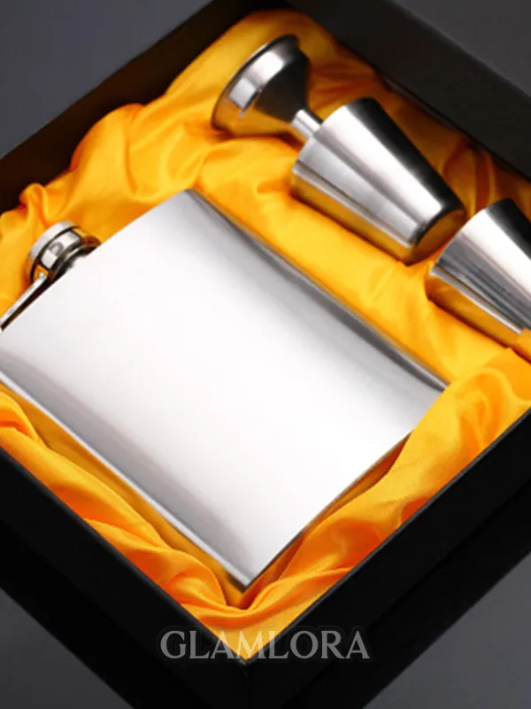 Groomsmen Gifts-Simple Stainless Steel Flask