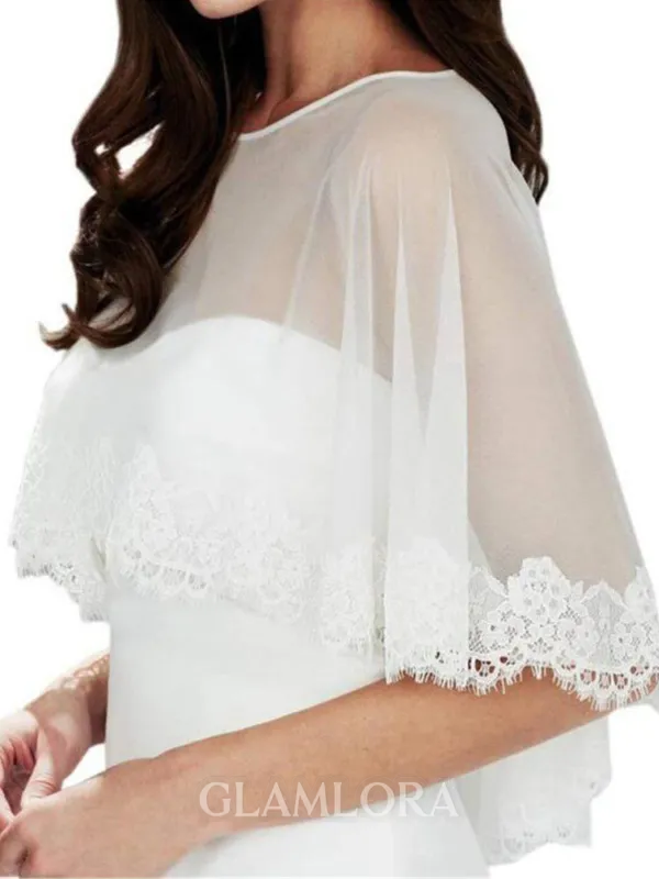 Stunning Chiffon With Lace Wedding Wraps