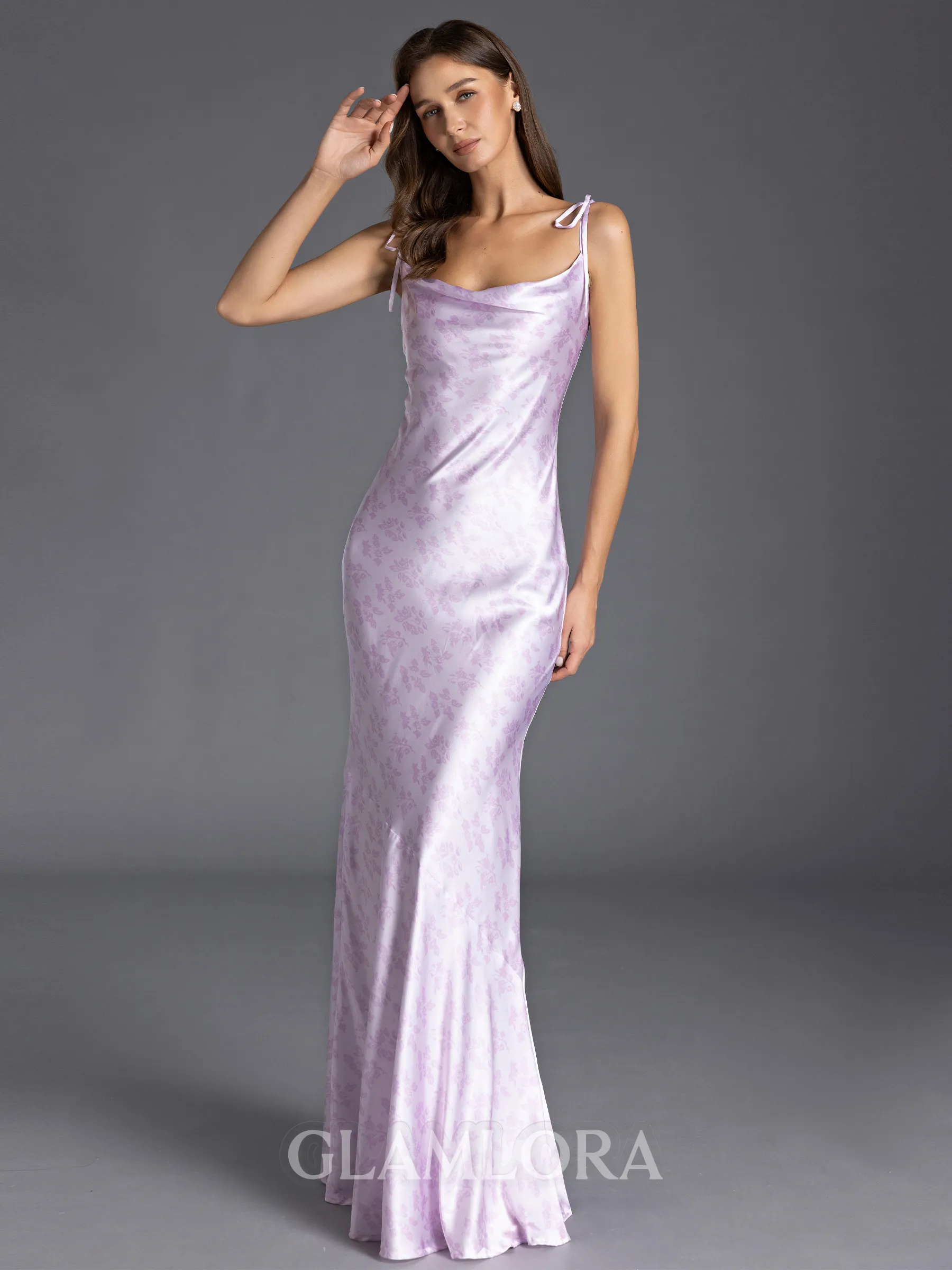 Opulent Sheath Spaghetti Straps Floor-Length Bridesmaid Dress