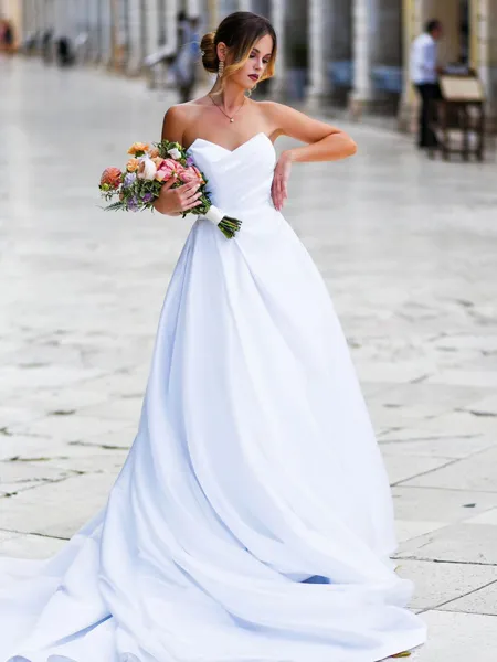 Dazzling A-line Sweetheart...