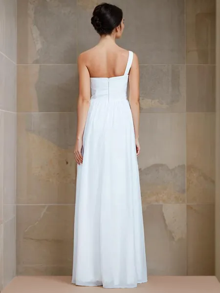 A-line One-Shoulder...