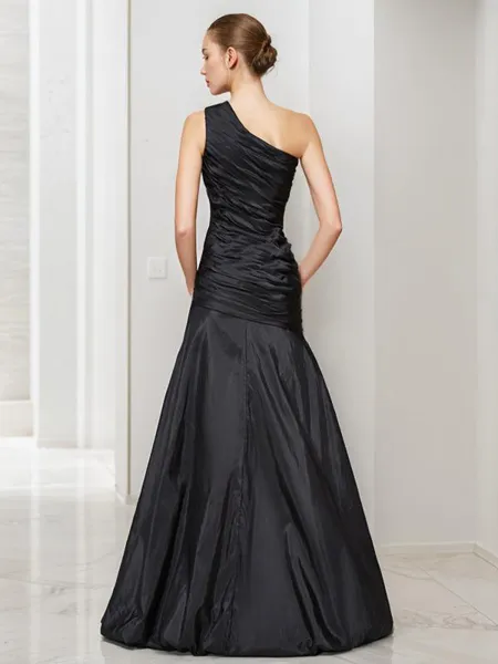 A-line One-Shoulder...