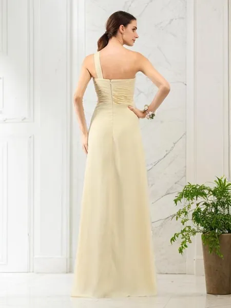 A-line One-Shoulder...
