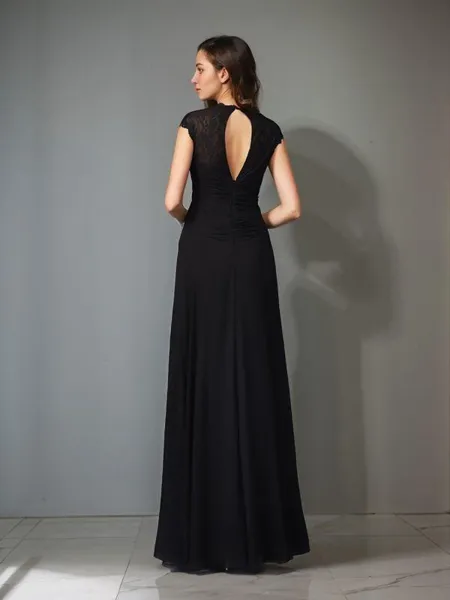 Glam A-line V-Neck...