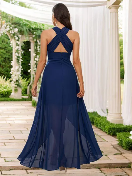 A-line V-Neck Trendy...