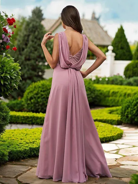 A-line V-Neck Chic...