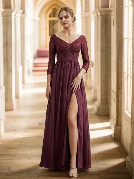 A-line V-Neck Flattering...