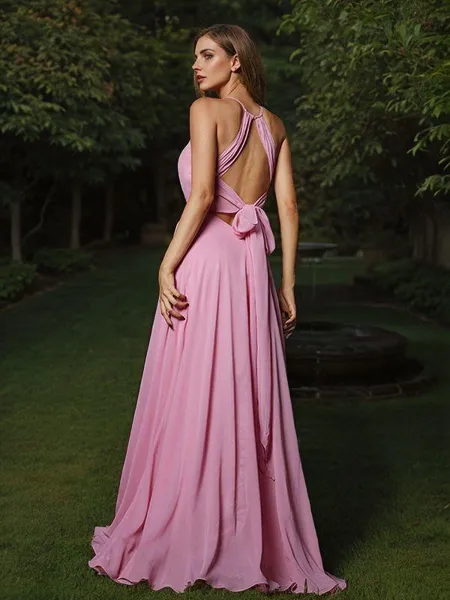 A-line Scoop Sleeveless...