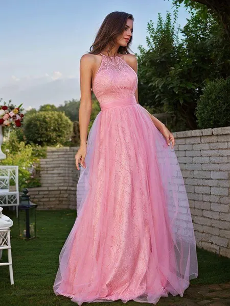 A-line Halter Dreamy...