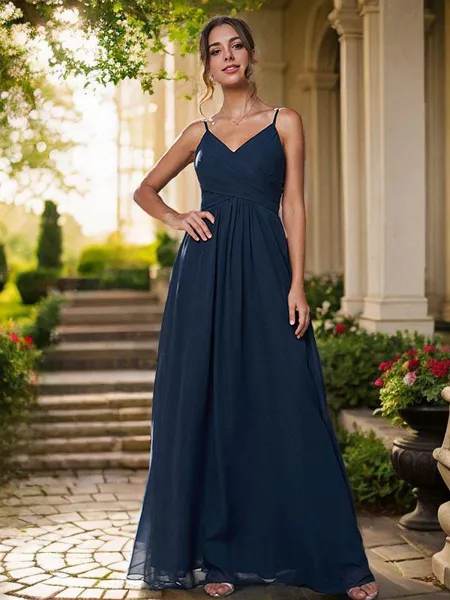 A-line V-Neck Delicate...