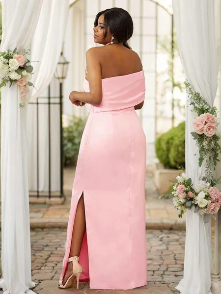 Sheath/Column One-Shoulder...