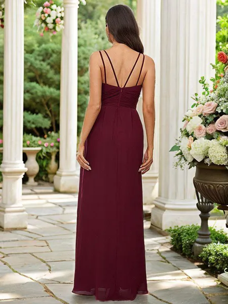 A-line V-Neck Delicate...