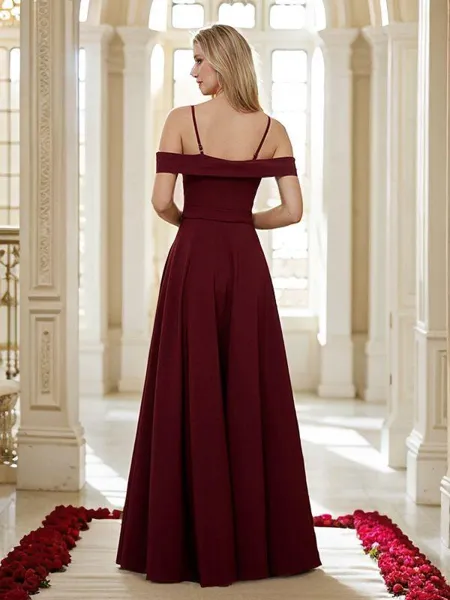 A-line Spaghetti Straps...