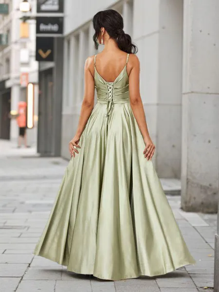 Refined A-line V-neck...