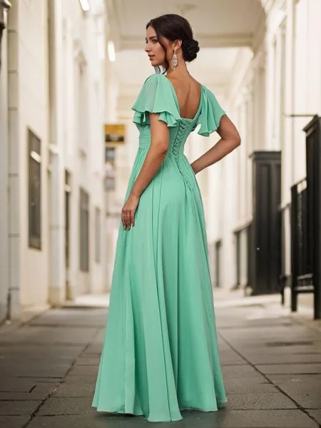 A-line Perfect V-neck Short...