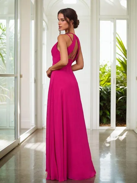 A-line Stylish V-neck...