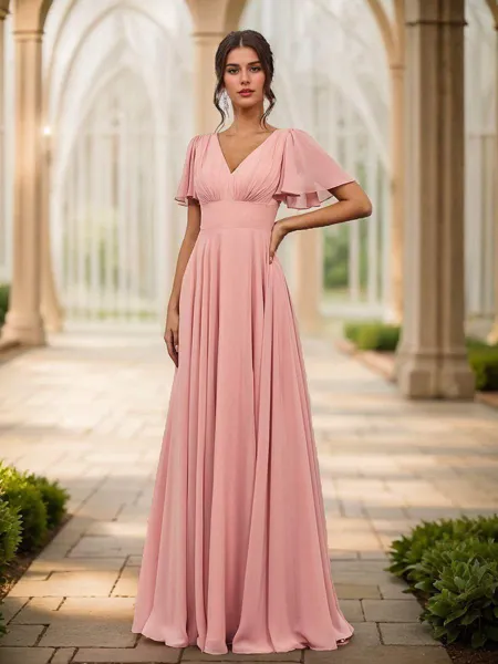 Balanced A-line V-neck...