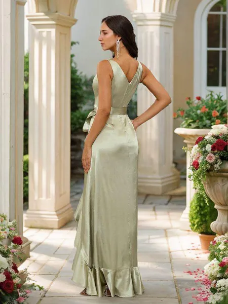 A-line Glam V-neck...