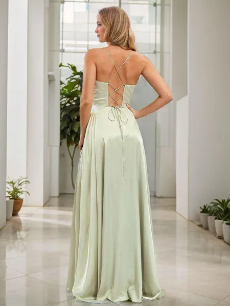 Stunning A-line Spaghetti...