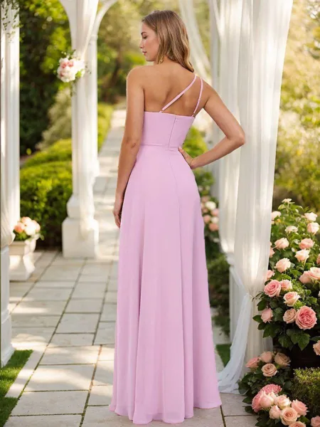 A-line Dreamy One-Shoulder...