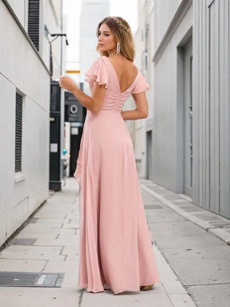 Perfect A-line V-neck Short...