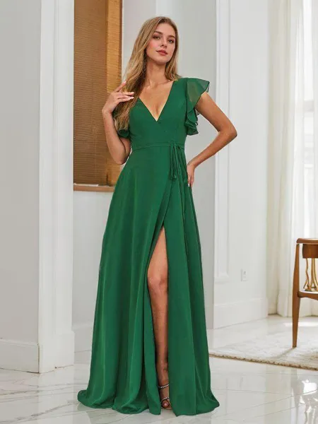 A-line Timeless V-neck...