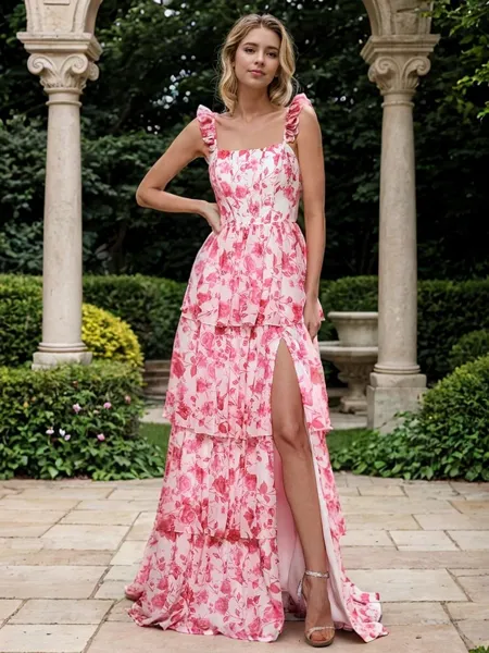 A-line Elegant Straps...