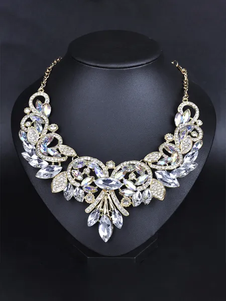 Stunning Alloy With Rhinestone Chokers For Ladies