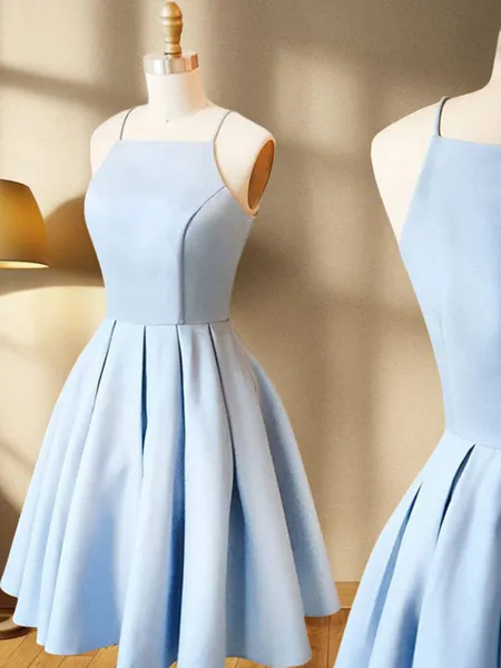 A-line Spaghetti Straps...