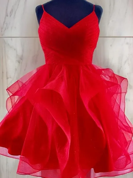 A-line Spaghetti Straps...