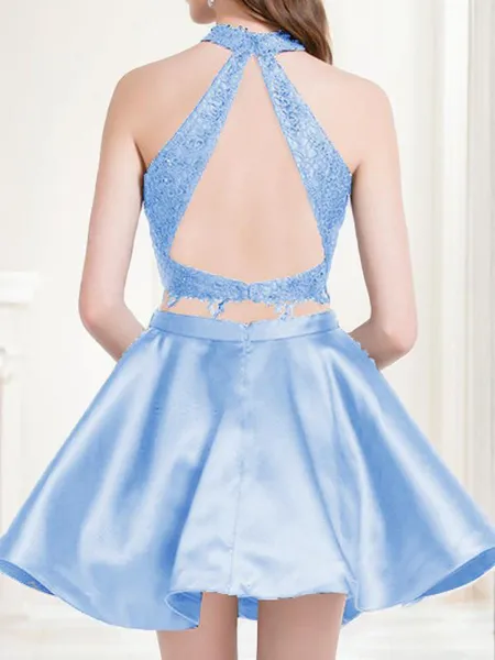 A-line Delicate Halter...